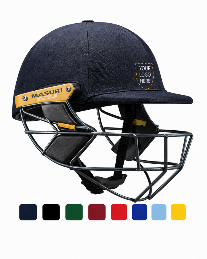 Masuri T Line Titanium Cricket Wicket Keeping Helmet - Senior - Custom Logo