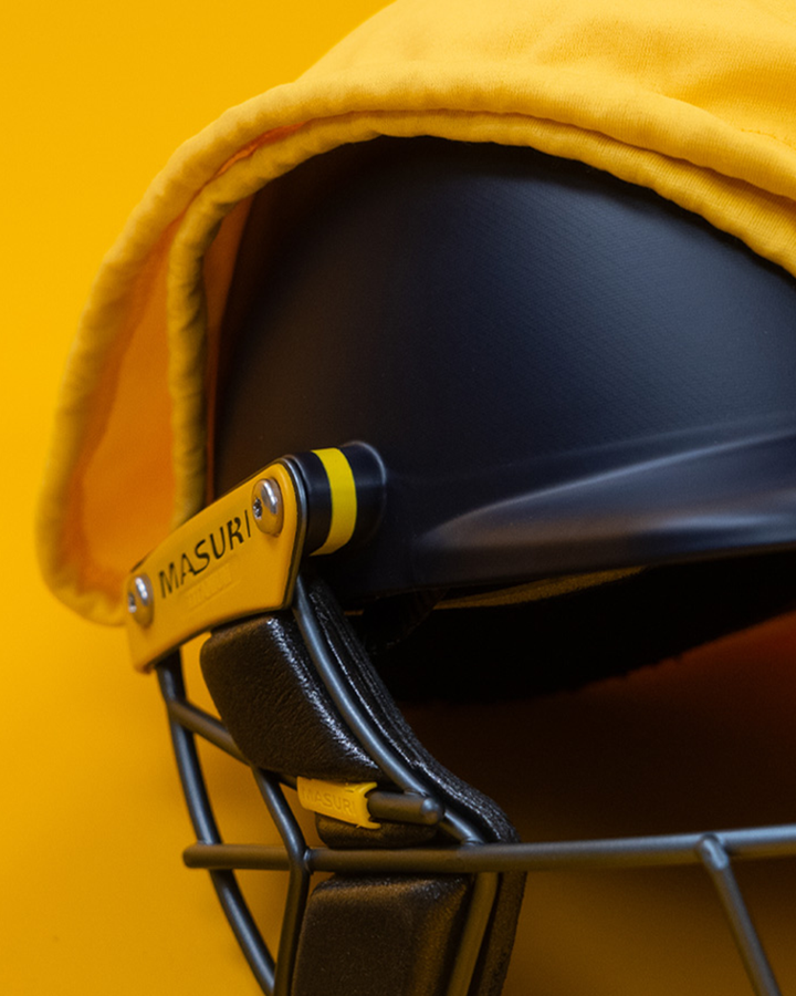 Masuri T Line Player Titanium Cricket Batting Helmet with Neck Guard - Painted - Boys/Junior, fitted with rear neck guard