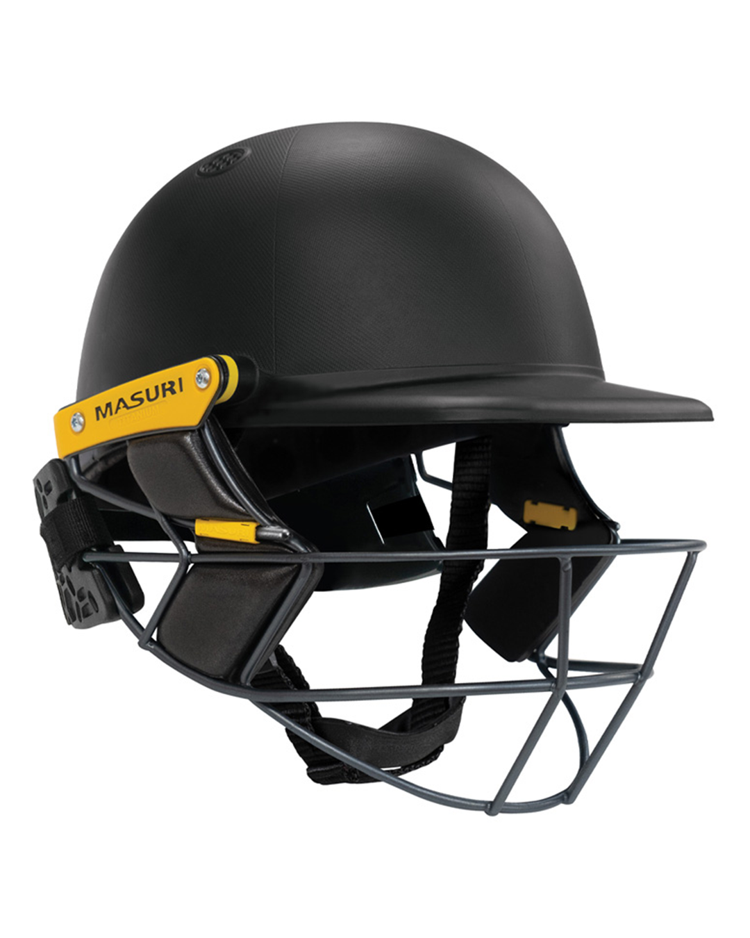 Masuri T Line Player Titanium Cricket Batting Helmet with Neck Guard - Painted - Senior, fitted with rear neck guard