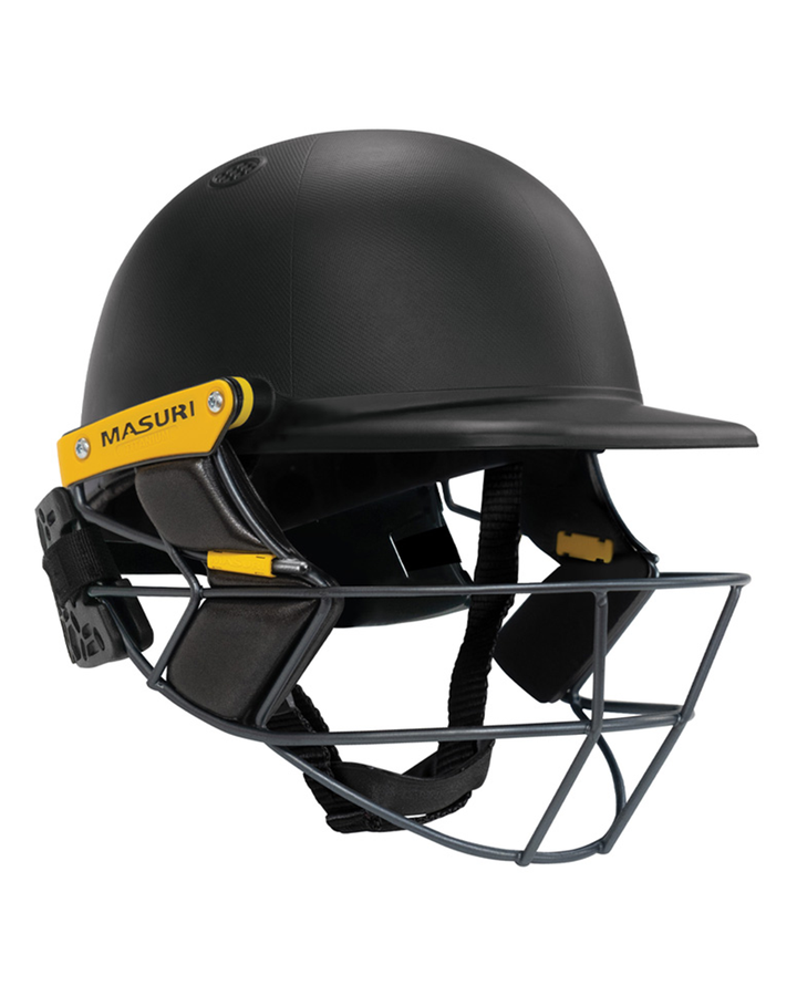 Masuri T Line Player Titanium Cricket Batting Helmet with Neck Guard - Painted - Senior, fitted with rear neck guard