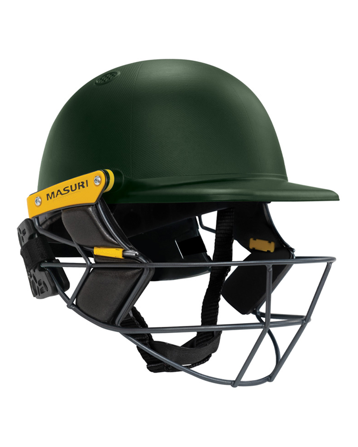 Masuri T Line Player Titanium Cricket Batting Helmet with Neck Guard - Painted - Senior, fitted with rear neck guard