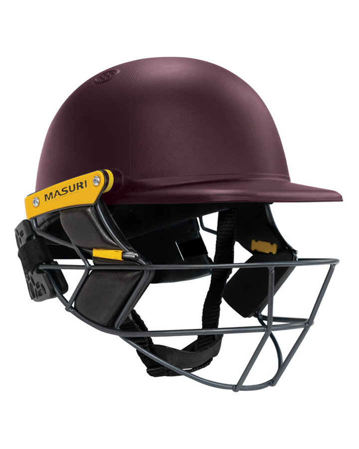 Masuri T Line Player Titanium Cricket Batting Helmet with Neck Guard - Painted - Senior, fitted with rear neck guard