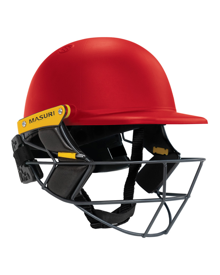 Masuri T Line Player Titanium Cricket Batting Helmet with Neck Guard - Painted - Senior, fitted with rear neck guard