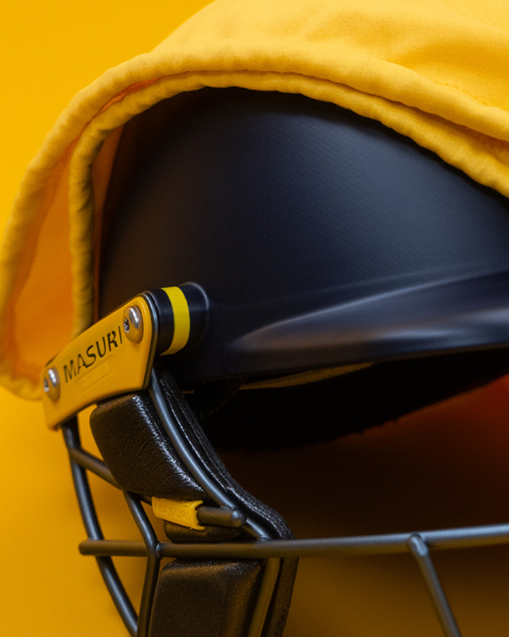 Masuri T Line Player Titanium Cricket Batting Helmet with Neck Guard - Painted - Senior, fitted with rear neck guard