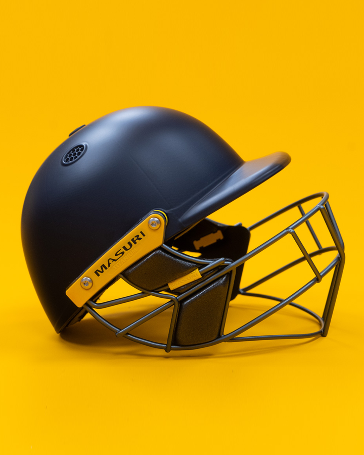 Masuri T Line Player Titanium Cricket Batting Helmet with Neck Guard - Painted - Senior, fitted with rear neck guard