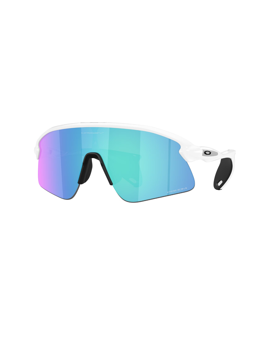 Oakley Stunt Devil Sunglasses - Matte White Frame - Prizm Sapphire