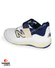 New Balance CK4040 N6 Bowling Cricket Shoes - Steel Spikes - White/Navy