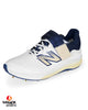 New Balance CK4040 N6 Bowling Cricket Shoes - Steel Spikes - White/Navy