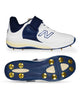 New Balance CK4040 N6 Bowling Cricket Shoes - Steel Spikes - White/Navy