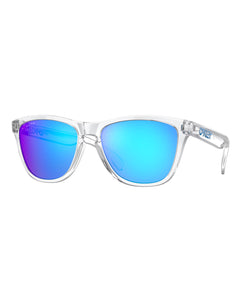 Oakley Frogskins Sunglasses - Crystal Clear Frame - Prizm Sapphire