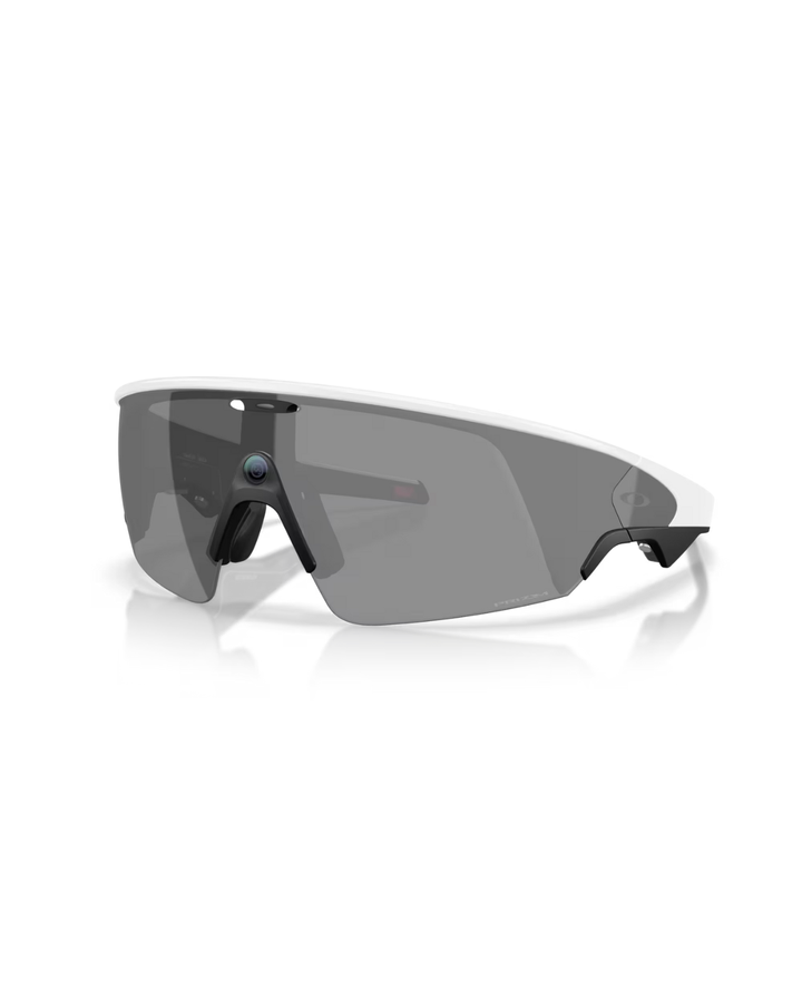 Oakley Meta Sunglasses - White Frame - Prizm Black