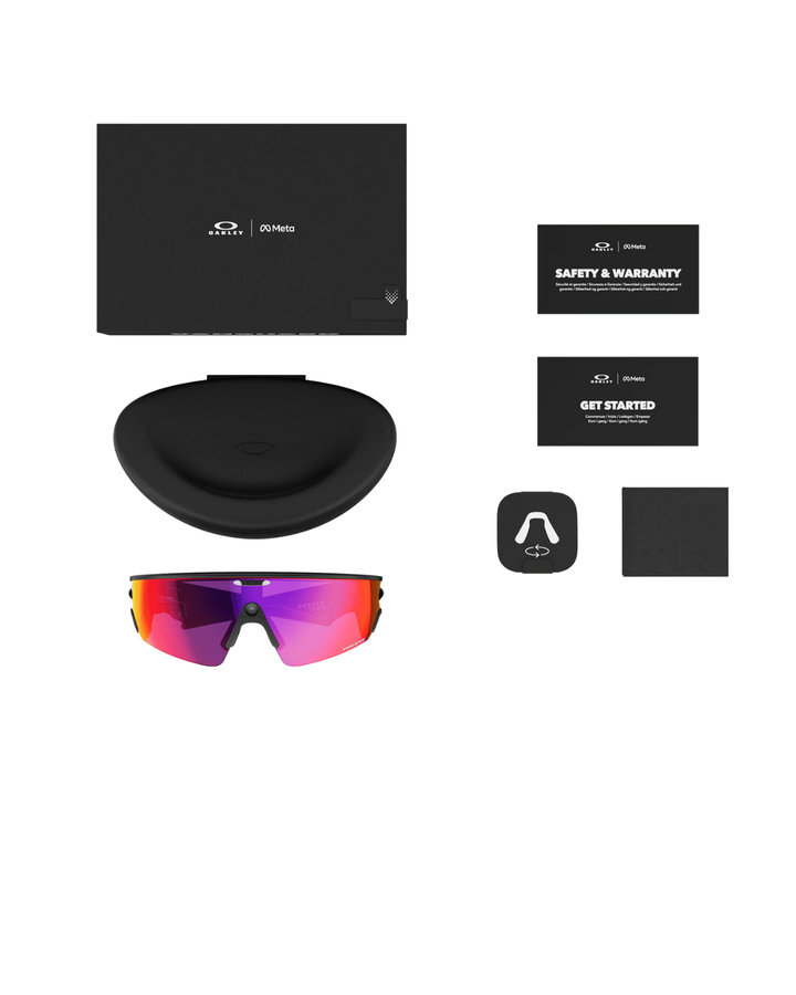 Oakley Meta Sunglasses - Black Frame - Prizm Road