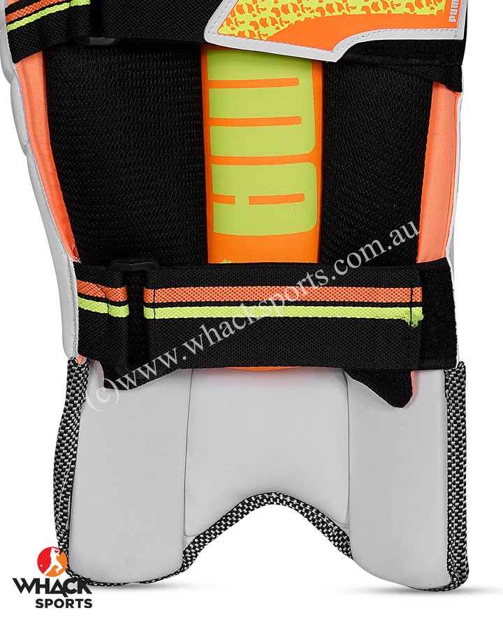 Puma Future 1.1 Cricket Batting Pads - Adult - Fast Yellow - Ultra Orange