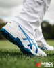 ASICS Gel Peake - Rubber Cricket Shoes - White/Tuna Blue