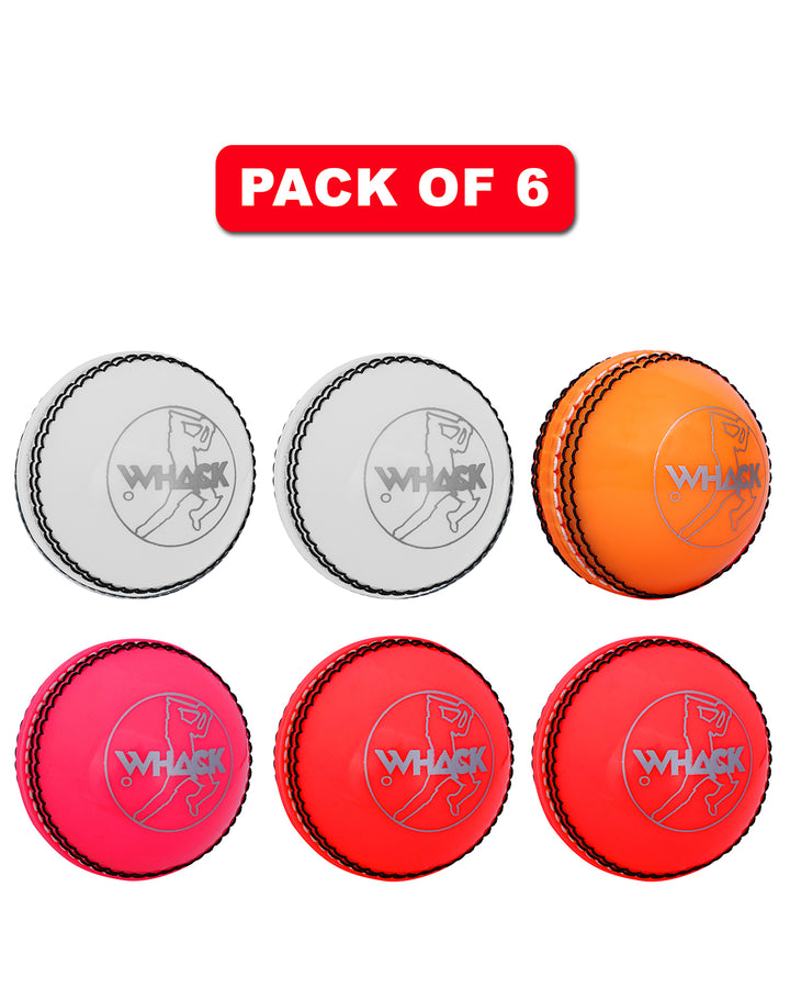 WHACK Cricket Pro Soft Incredi Ball Bundle - Pack of 6x or 12x