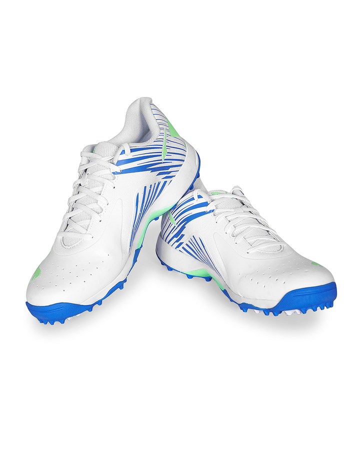 Puma 22 FH - Rubber Cricket Shoes - White Black/Bluemazing