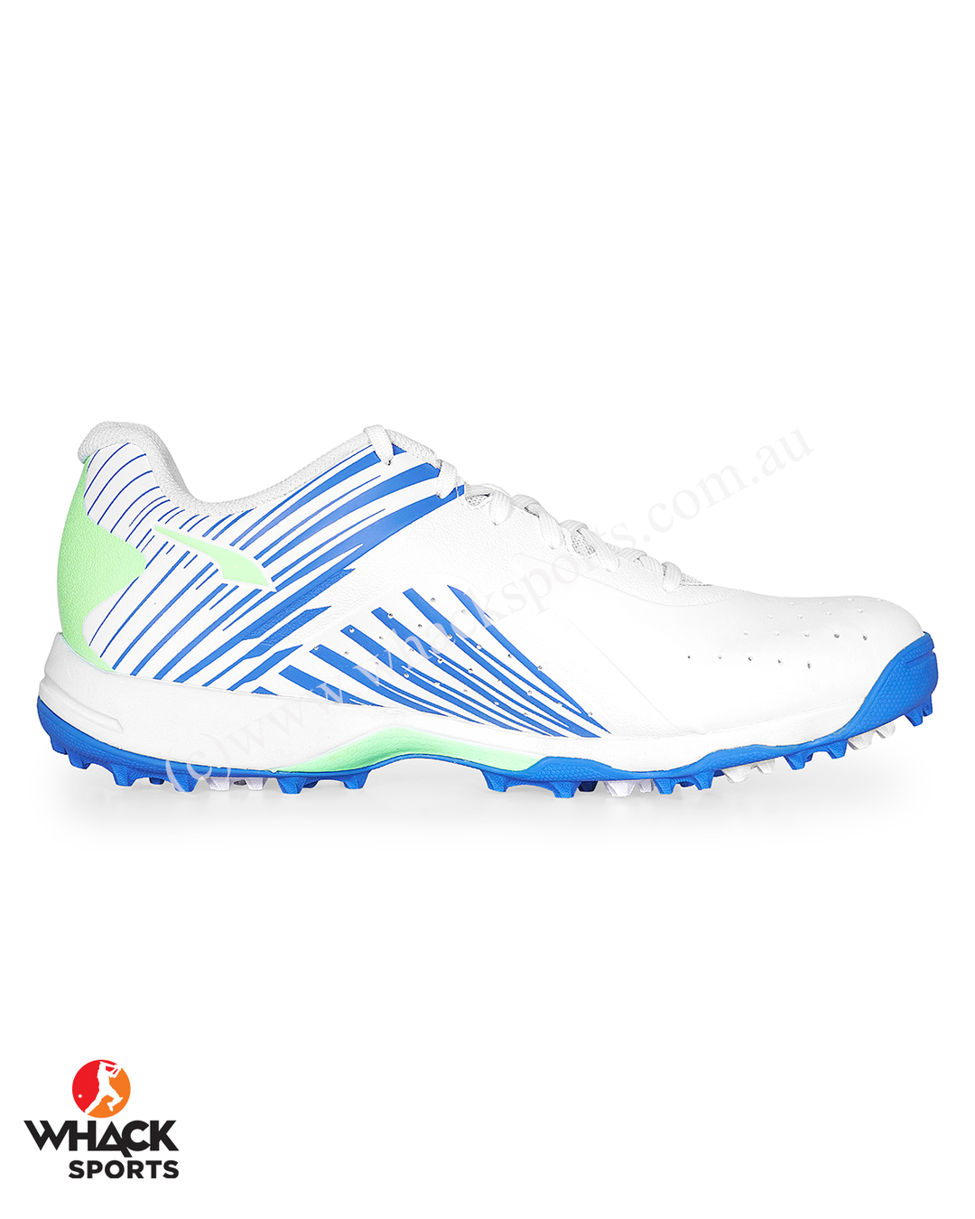 Puma 22 FH - Rubber Cricket Shoes - White Black/Bluemazing