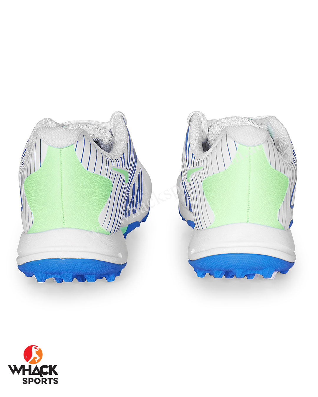 Puma 22 FH - Rubber Cricket Shoes - White Black/Bluemazing