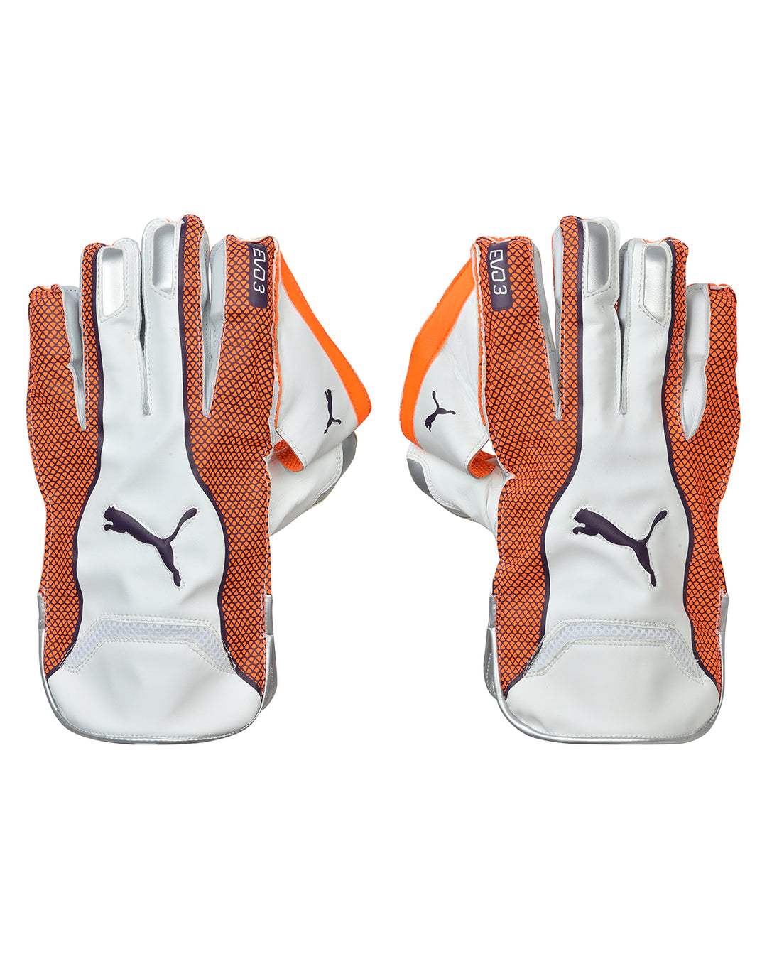 Puma Evo 3 Orange Cricket Keeping Gloves - Boys/Junior