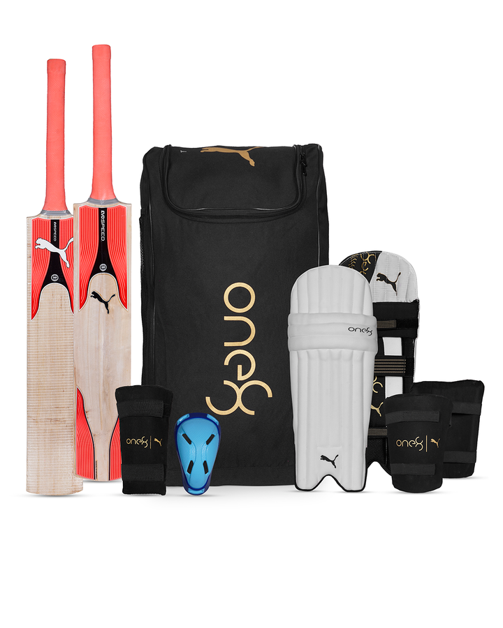 Puma One 8 Kashmir Willow Cricket Bundle Kit - Junior
