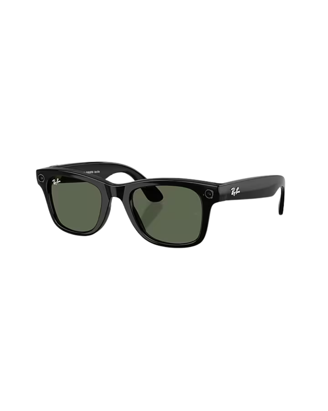 Ray-Ban Wayfarer Meta Sunglasses  (Gen 2) - Shiny Black Frame - G-15 Green