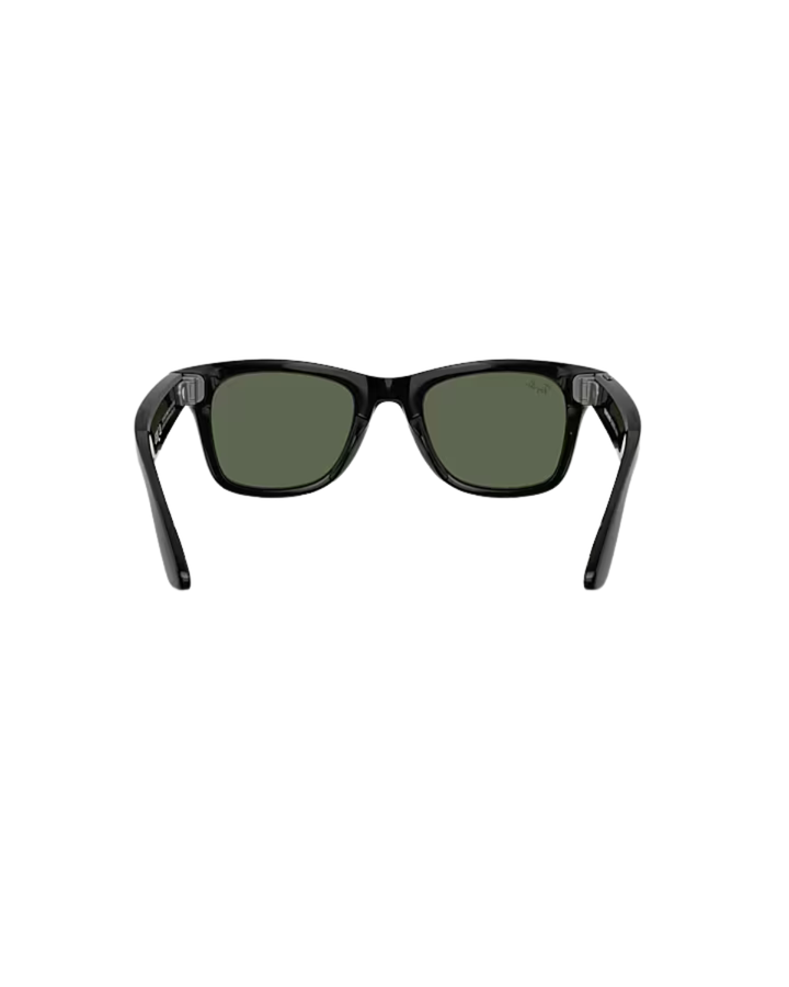 Ray-Ban Wayfarer Meta Sunglasses  (Gen 2) - Shiny Black Frame - G-15 Green