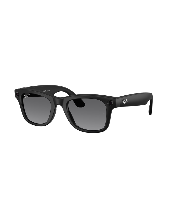 Ray-Ban Wayfarer Meta Sunglasses  (Gen 2) - Matte Black Frame - Polarised Gradient Graphite