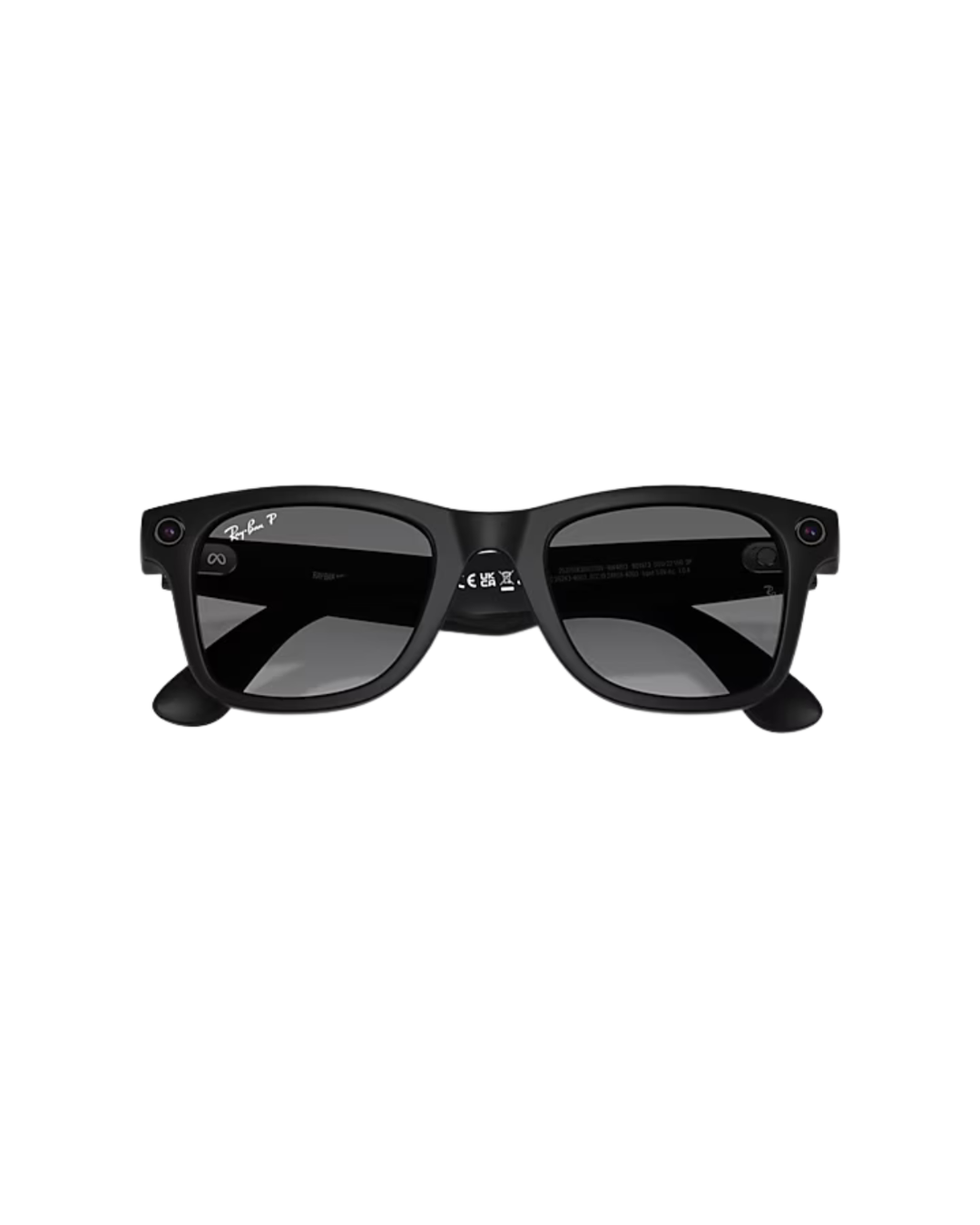 Ray-Ban Wayfarer Meta Sunglasses  (Gen 2) - Matte Black Frame - Polarised Gradient Graphite