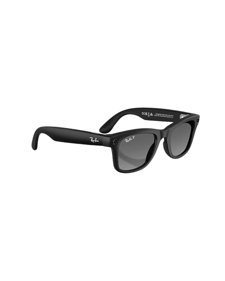 Ray-Ban Wayfarer Meta Sunglasses  (Gen 2) - Matte Black Frame - Polarised Gradient Graphite
