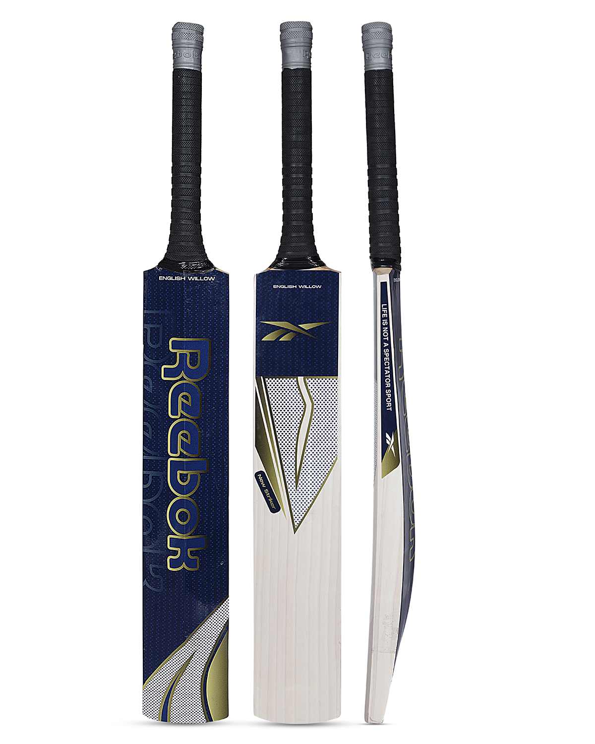 Bat Reebook Reebok New Striker English Willow Cricket Bat - SH – WHACK Sports