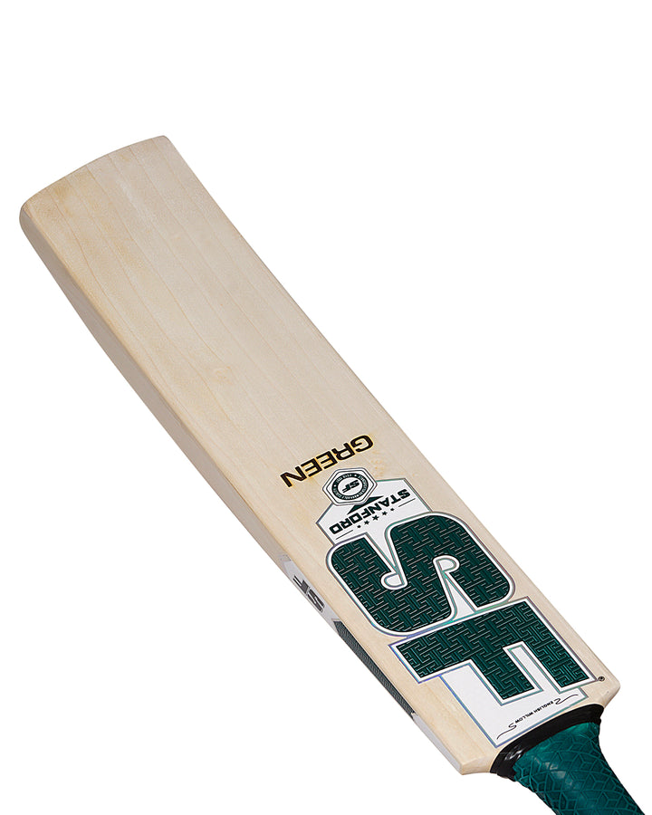 SF Green English Willow Cricket Bat - SH