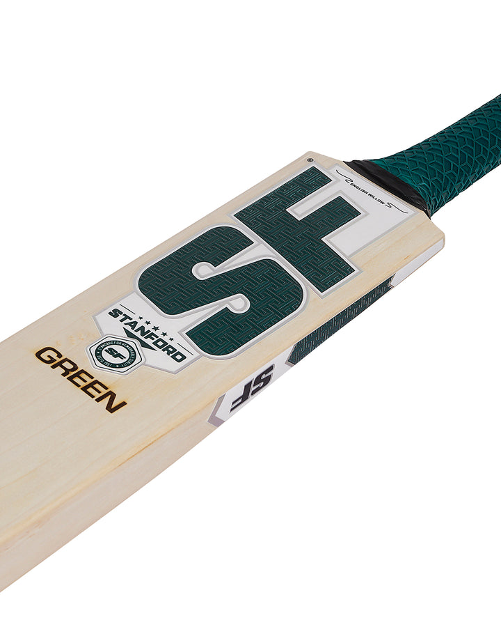 SF Green English Willow Cricket Bat - SH