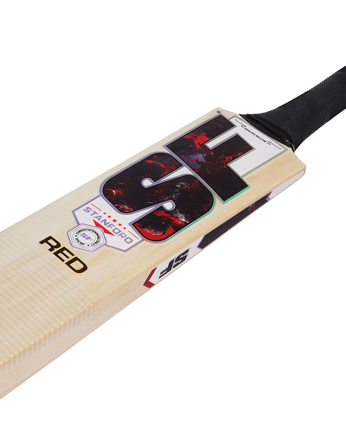 Sf Bat SF Red English Willow Cricket Bat - SH – WHACK Sports