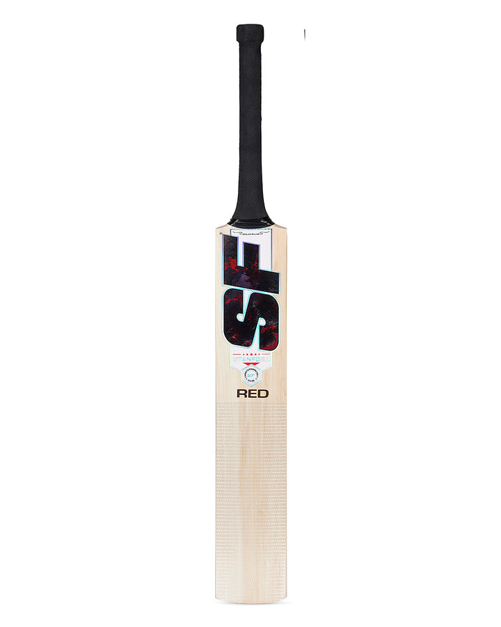 SF Red English Willow Cricket Bat - SH