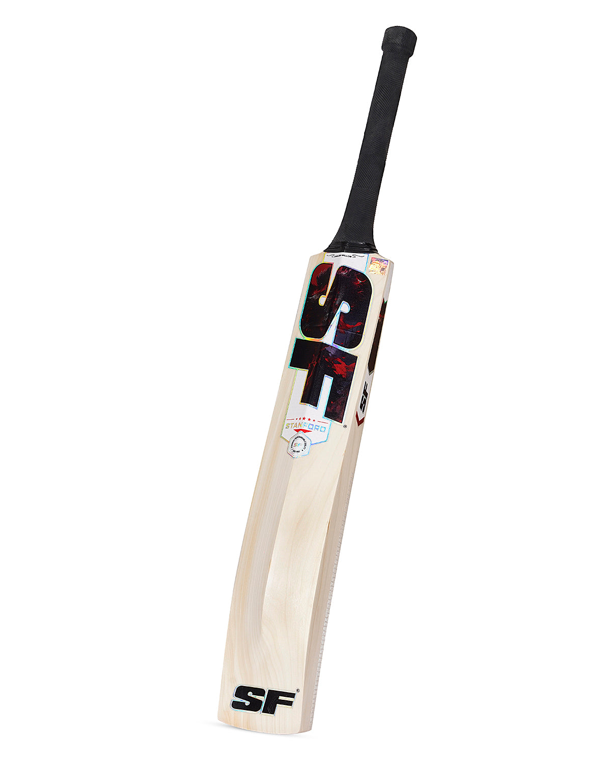Sf Bat SF Red English Willow Cricket Bat - SH – WHACK Sports