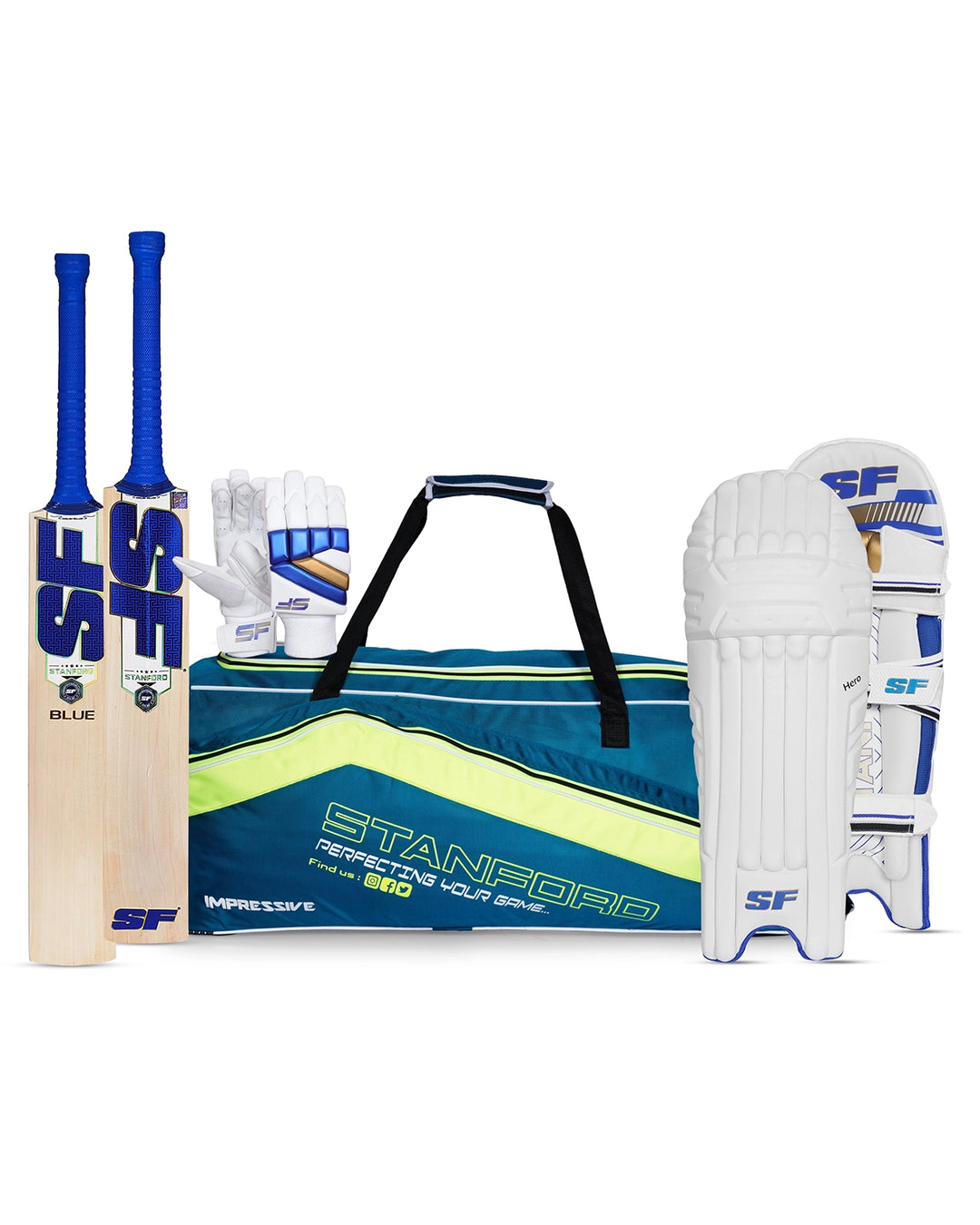 SF Blue Cricket Bundle Kit - Senior