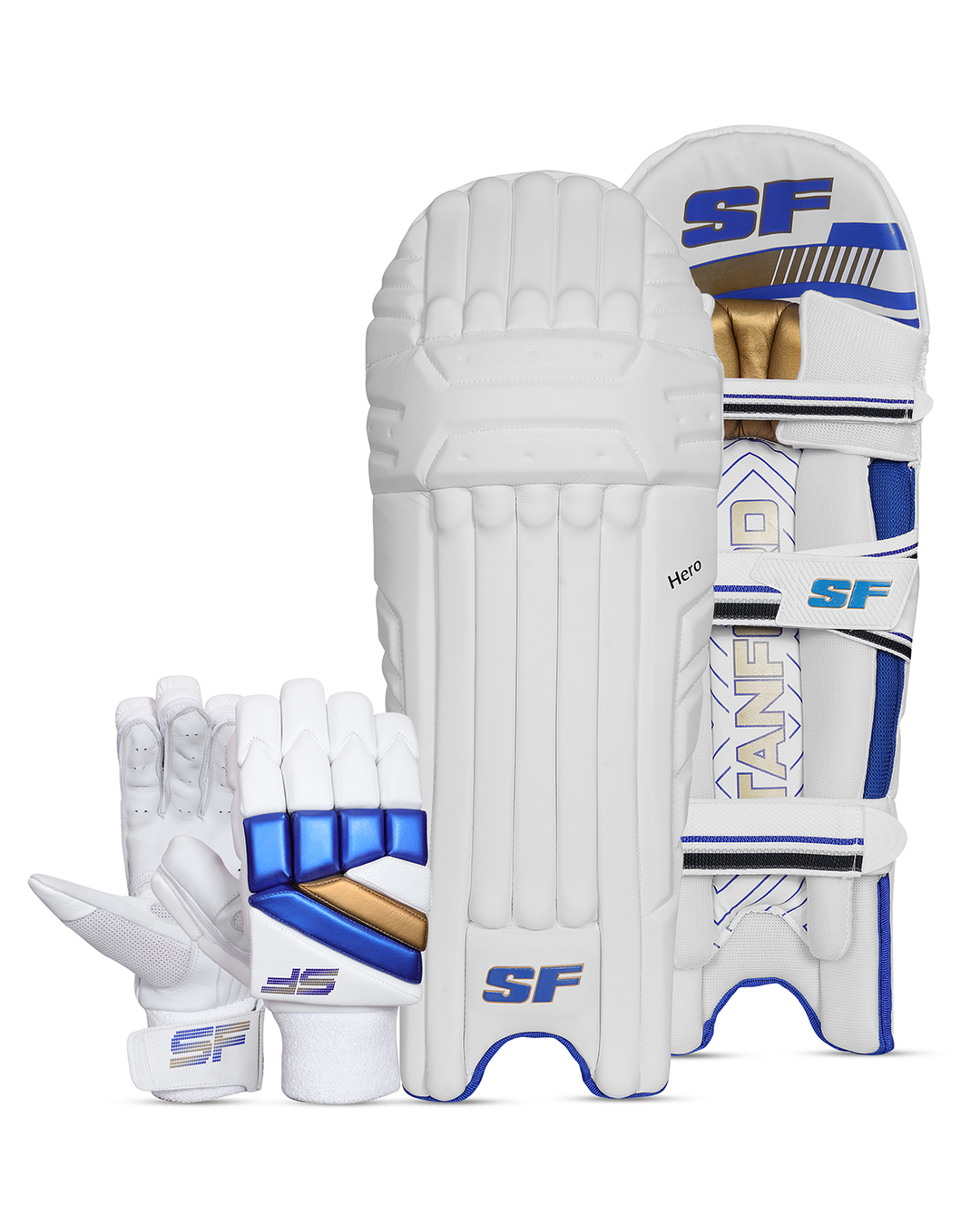 SF Hero Batting Pads and Gloves Bundle - Adult