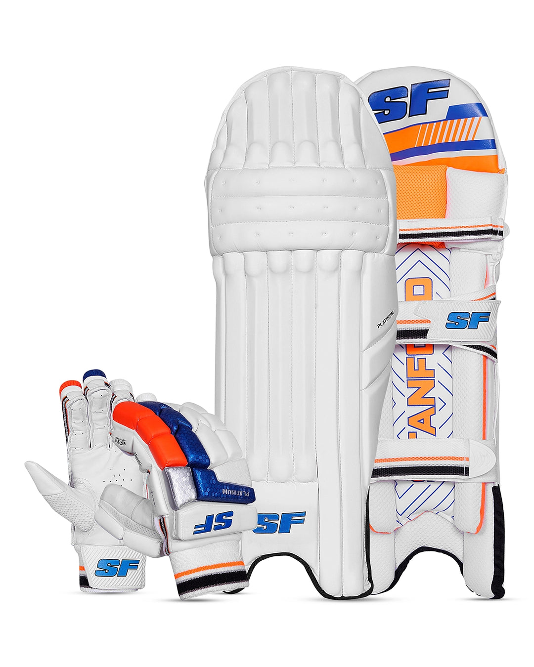 SF Platinum Batting Pads and Gloves Bundle - Adult