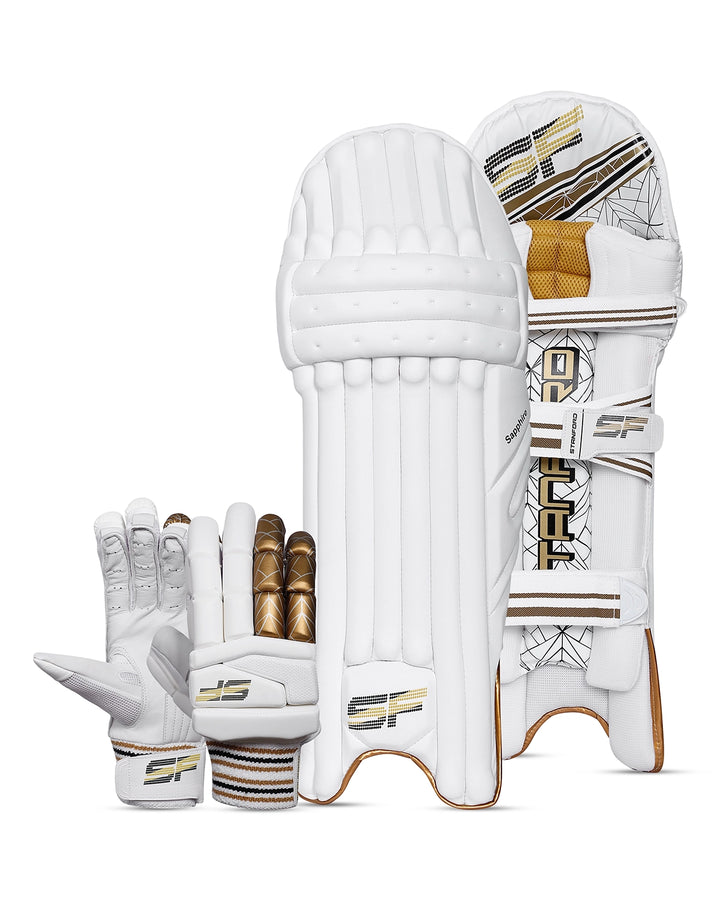 SF Sapphire Batting Pads and Gloves Bundle - Adult