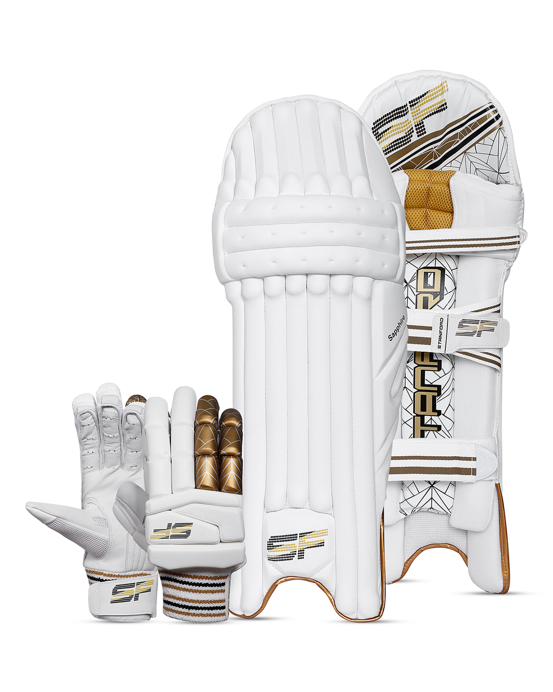 SF Sapphire Batting Pads and Gloves Bundle - Adult