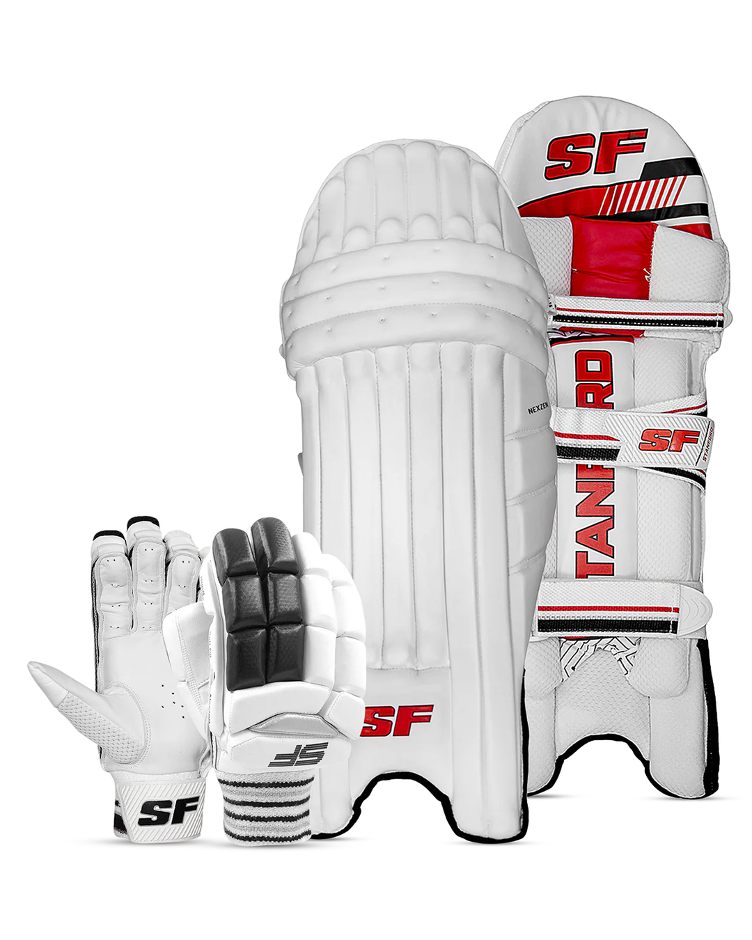 SF Nexzen Batting Pads and Gloves Bundle - Adult