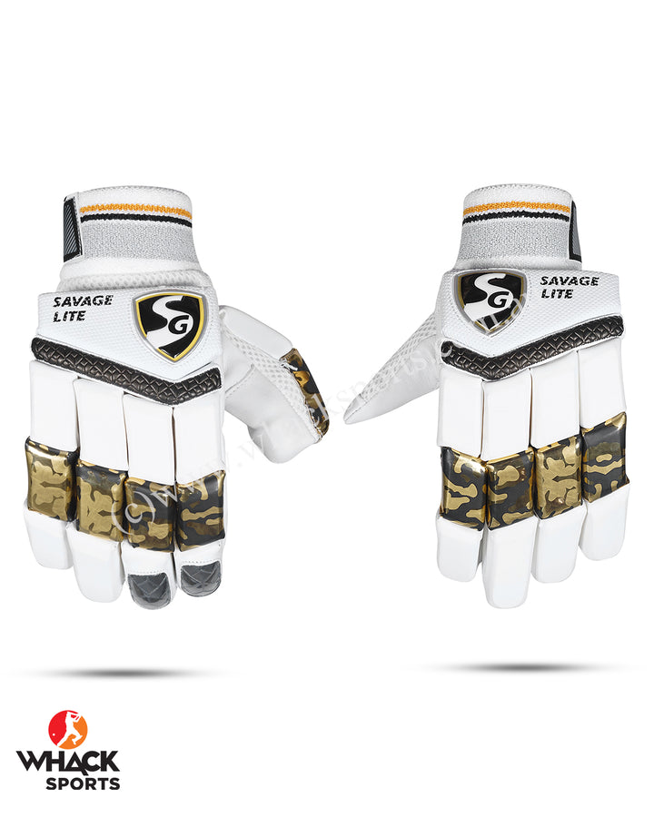 SG Savage Lite Cricket Batting Gloves - Adult