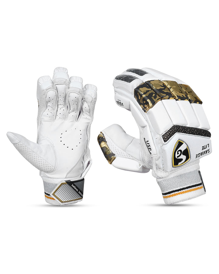 SG Savage Lite Cricket Batting Gloves - Adult