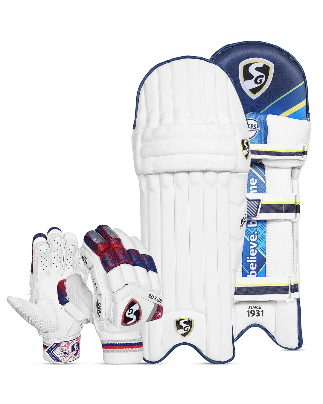 SG RP Lite Batting Pads and Gloves Bundle - Junior