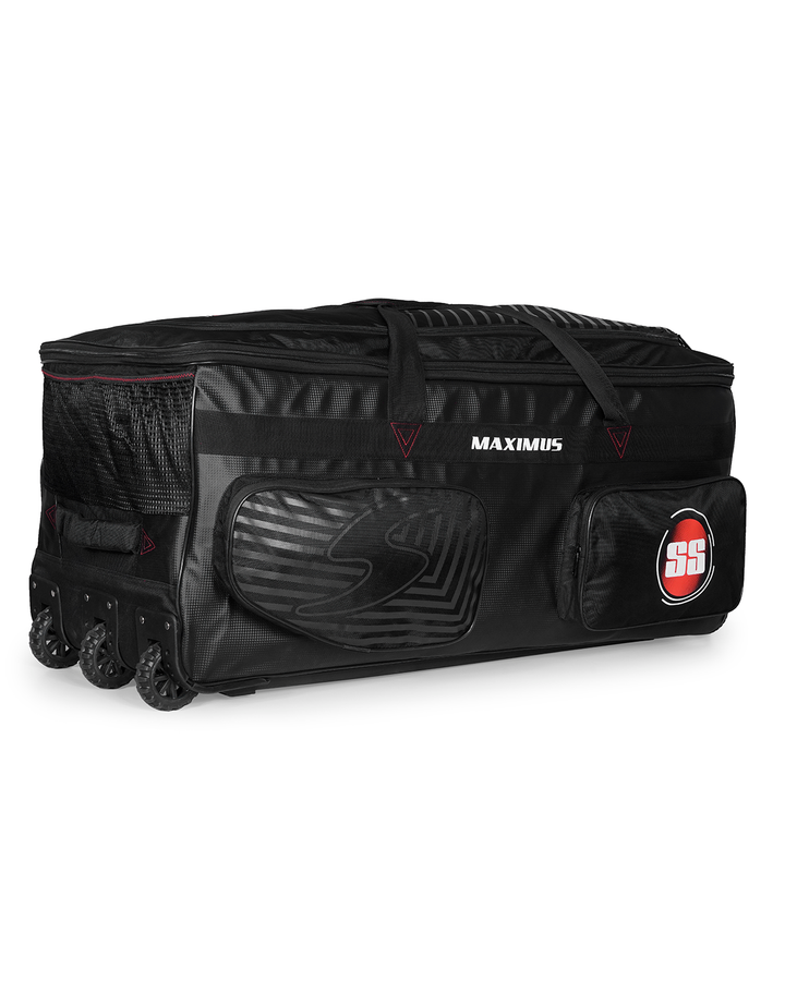 SS Maximus Cricket Kit Bag - Wheelie - Extra Large - Black