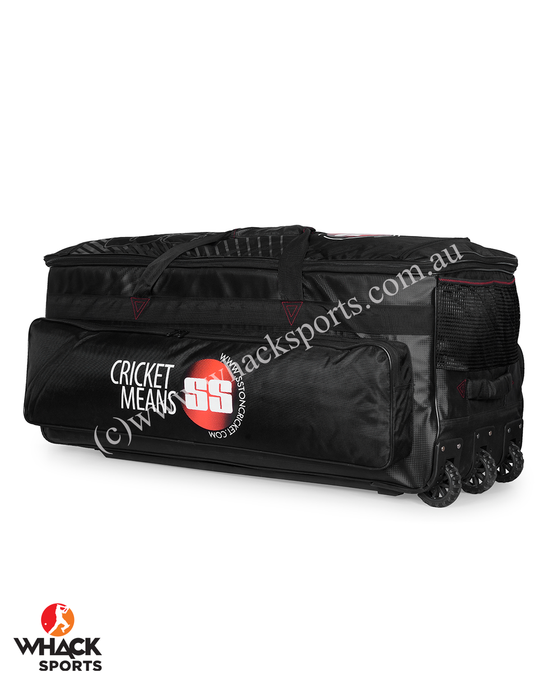 SS Maximus Cricket Kit Bag - Wheelie - Extra Large - Black