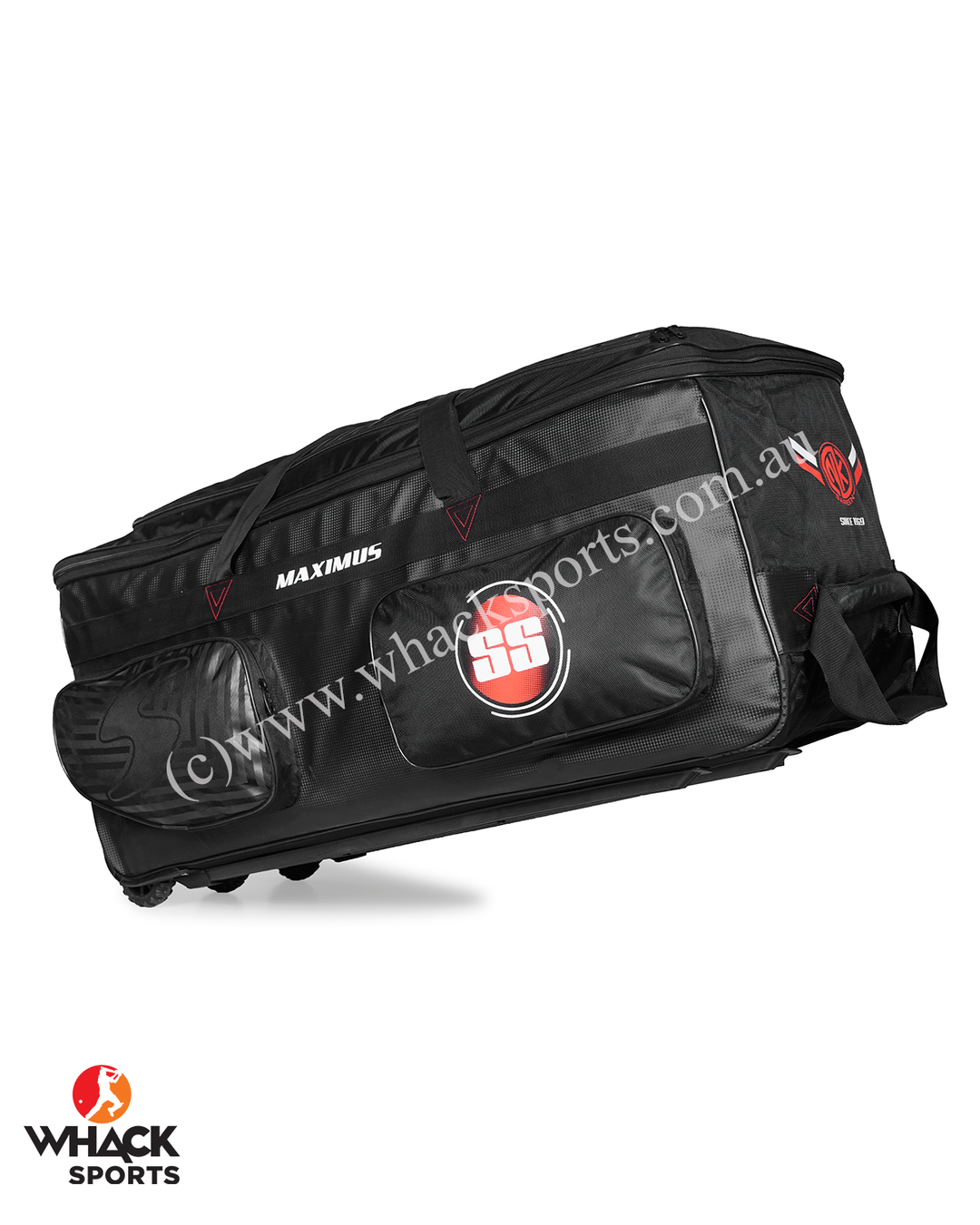 SS Maximus Cricket Kit Bag - Wheelie - Extra Large - Black