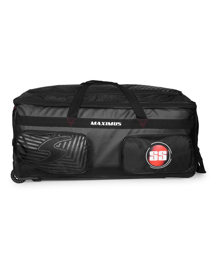 SS Maximus Cricket Kit Bag - Wheelie - Extra Large - Black