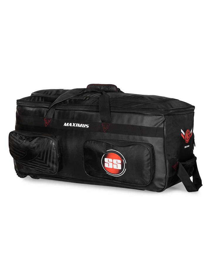 SS Maximus Cricket Kit Bag - Wheelie - Extra Large - Black