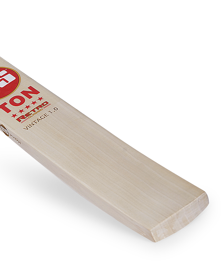 SS TON Retro Vintage 1.0 English Willow Cricket Bat - SH